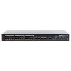 Коммутатор Dahua DH-PFS4226-24ET-240 (L2+) 24x100Мбит/с 2x1Гбит/с 2xКомбо(1000BASE-T/SFP) 22PoE+ 2PoE++ 240W управляемый