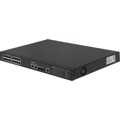 Коммутатор Dahua DH-S4220-16GT-190 (L2) 16x100Мбит/с 2x1Гбит/с 2SFP 16PoE 190W управляемый