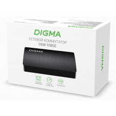 Коммутатор Digma DSW-108GE 8x1Гбит/с неуправляемый