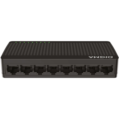 Коммутатор Digma DSW-108GE DSW-108GEV2 (L2) 8x1Гбит/с неуправляемый