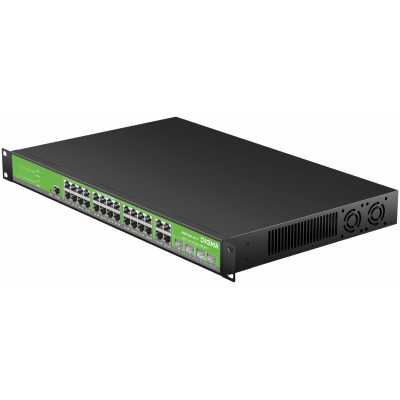 Коммутатор Digma DSW724G-4C-R (L2+) 24x1Гбит/с 4xКомбо(1000BASE-T/SFP) управляемый Коммутатор Digma DSW724G-4C-R (L2+) 24x1Гбит/с 4xКомбо(1000BASE-T/SFP) управляемый