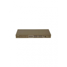 Коммутатор IP-Com F1126P-24-250W (L2) 24x100Мбит/с 2x1Гбит/с 1xКомбо(1000BASE-T/SFP) 1SFP 24PoE 230W неуправляемый