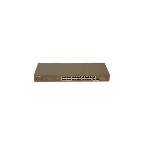 Коммутатор IP-Com F1126P-24-250W (L2) 24x100Мбит/с 2x1Гбит/с 1xКомбо(1000BASE-T/SFP) 1SFP 24PoE 230W неуправляемый