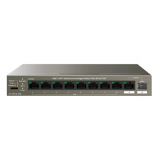 Коммутатор IP-Com G1110PF-8-102W (L2) 9x1Гбит/с 1xКомбо(1000BASE-T/SFP) 1SFP 8PoE 92W неуправляемый