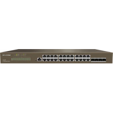 Коммутатор IP-Com G3328F (L2) 24x1Гбит/с 4xКомбо(1000BASE-T/SFP) 4SFP управляемый
