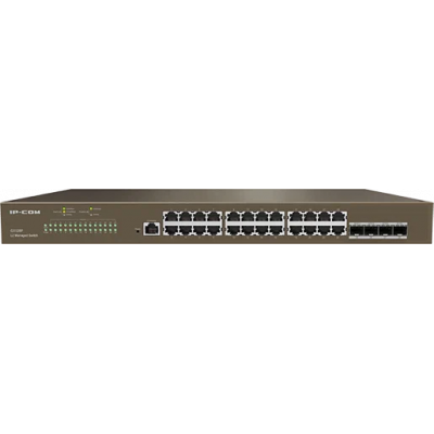 Коммутатор IP-Com G3328F (L2) 24x1Гбит/с 4xКомбо(1000BASE-T/SFP) 4SFP управляемый