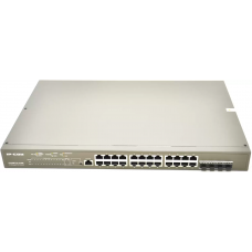 Коммутатор IP-Com G5328P-24-410W (L3) 24x1Гбит/с 4xКомбо(1000BASE-T/SFP) 4SFP 24PoE 370W управляемый