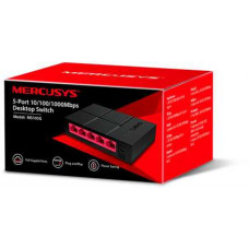 Коммутатор Mercusys MS105G (L2) 5x1Гбит/с неуправляемый