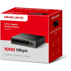 Коммутатор Mercusys MS105GS (L2) 5x1Гбит/с неуправляемый