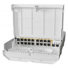 Коммутатор MikroTik netPower 16P CRS318-16P-2S+OUT (L3) 16x1Гбит/с 2SFP+ 16PoE 300W управляемый