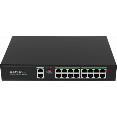 Коммутатор Netis P116GC (L2) 18x1Гбит/с 16PoE+ 240W неуправляемый