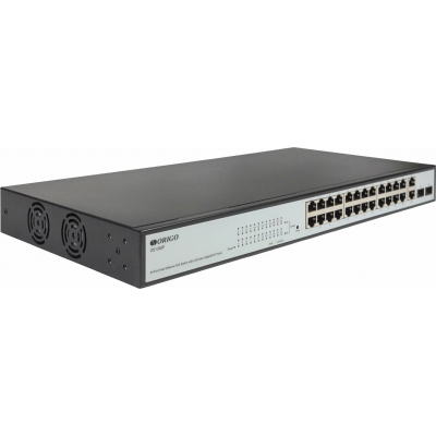 Коммутатор Origo OS1326P/280W OS1326P/280W/A1A (L2) 24x100Мбит/с 2SFP 24PoE+ 280W настраиваемый