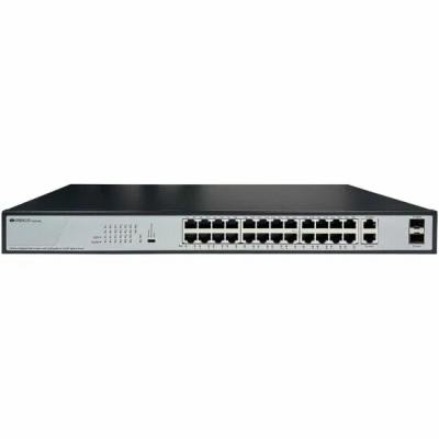 Коммутатор Origo OS2228P/370W OS2228P/370W/A1A 28x1Гбит/с 2xКомбо(1000BASE-T/SFP) 2SFP 24PoE+ 370W неуправляемый