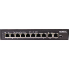 Коммутатор Osnovo SW-20820(120W) (L2) 8x100Мбит/с 2x1Гбит/с 8PoE 120W неуправляемый