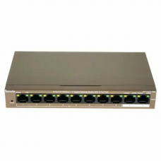 Коммутатор Tenda TEF1110P-8-102W (L2) 8x100Мбит/с 2x1Гбит/с 8PoE 99W неуправляемый