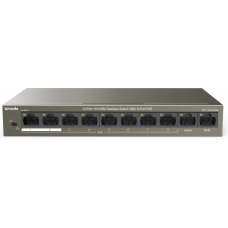 Коммутатор Tenda TEF1110P-8-63W (L2) 10x100Мбит/с 8PoE 58W неуправляемый