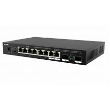 Коммутатор Tenda TEM2010F (L2) 8x2.5Гбит/с 2SFP неуправляемый