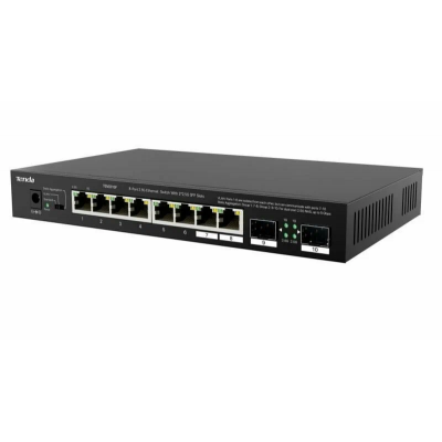 Коммутатор Tenda TEM2010F (L2) 8x2.5Гбит/с 2SFP неуправляемый Коммутатор Tenda TEM2010F (L2) 8x2.5Гбит/с 2SFP неуправляемый