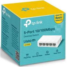 Коммутатор TP-Link LS1005 (L2) 5x100Мбит/с неуправляемый