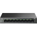 Коммутатор TP-Link LS109P (L2) 9x100Мбит/с 8PoE 8PoE+ 63W неуправляемый