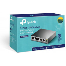 Коммутатор TP-Link TL-SF1005P (L2) 5x100Мбит/с 4PoE 58W неуправляемый
