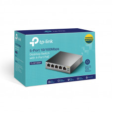 Коммутатор TP-Link TL-SF1005P (L2) 5x100Мбит/с 4PoE 58W неуправляемый