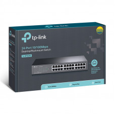 Коммутатор TP-Link TL-SF1024D (L2) 24x100Мбит/с неуправляемый