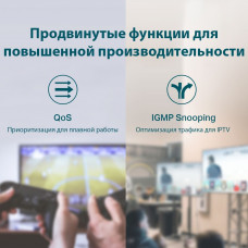 Коммутатор TP-Link TL-SG1005LP (L2) 5x1Гбит/с 4PoE+ 40W неуправляемый