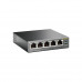 Коммутатор TP-Link TL-SG1005P (L2) 5x1Гбит/с 4PoE+ 65W неуправляемый