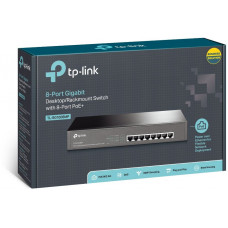 Коммутатор TP-Link TL-SG1008MP (L2) 8x1Гбит/с 8PoE+ 126W неуправляемый