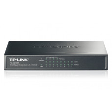 Коммутатор TP-Link TL-SG1008P (L2) 8x1Гбит/с 4PoE+ 64W неуправляемый