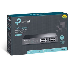 Коммутатор TP-Link TL-SG1016PE (L2) 16x1Гбит/с 8PoE+ 110W управляемый