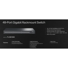 Коммутатор TP-Link TL-SG1048 (L2) 48x1Гбит/с неуправляемый