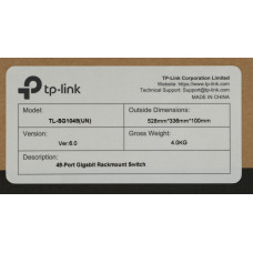 Коммутатор TP-Link TL-SG1048 (L2) 48x1Гбит/с неуправляемый