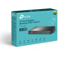 Коммутатор TP-Link TL-SG1210MP 9x1Гбит/с 1xКомбо(1000BASE-T/SFP) 8PoE+ 123W неуправляемый