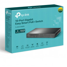 Коммутатор TP-Link TL-SG1210MPE (L2) 10x1Гбит/с 1xКомбо(1000BASE-T/SFP) 8PoE+ 123W настраиваемый