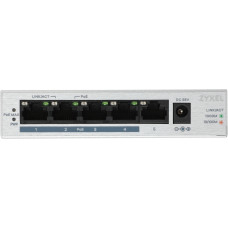 Коммутатор Zyxel GS1005HP-EU0101F (L2) 5x1Гбит/с 4PoE+ 60W неуправляемый