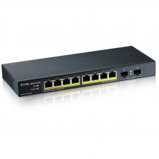 Коммутатор Zyxel GS1100-10HP-EU0102F 8x1Гбит/с 2SFP 8PoE+ 130W неуправляемый