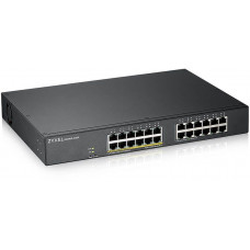 Коммутатор Zyxel GS1900-24EP-EU0101F (L2) 24x1Гбит/с 12PoE+ 130W управляемый