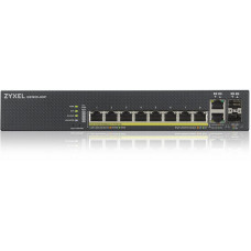 Коммутатор Zyxel GS1920-8HPV2-EU0101F (L2) 8x1Гбит/с 2xКомбо(1000BASE-T/SFP) 8PoE+ 130W управляемый