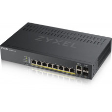 Коммутатор Zyxel GS1920-8HPV2-EU0101F (L2) 8x1Гбит/с 2xКомбо(1000BASE-T/SFP) 8PoE+ 130W управляемый