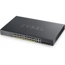 Коммутатор Zyxel GS192024HPV2-EU0101F (L2) 24x1Гбит/с 4xКомбо(1000BASE-T/SFP) 24PoE+ 375W управляемый