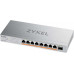 Коммутатор Zyxel XMG-108HP-EU0101F (L2) 8x2.5Гбит/с 1SFP+ 8PoE++ 100W неуправляемый