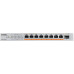 Коммутатор Zyxel XMG-108HP-EU0101F (L2) 8x2.5Гбит/с 1SFP+ 8PoE++ 100W неуправляемый