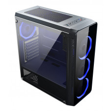 Корпус Accord JP-X черный без БП ATX 6x120mm 2xUSB2.0 1xUSB3.0 audio bott PSU