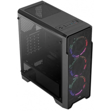Корпус Aerocool Ore Saturn FRGB-G-BK-v1 черный без БП ATX 2x120mm 2xUSB2.0 1xUSB3.0 audio bott PSU