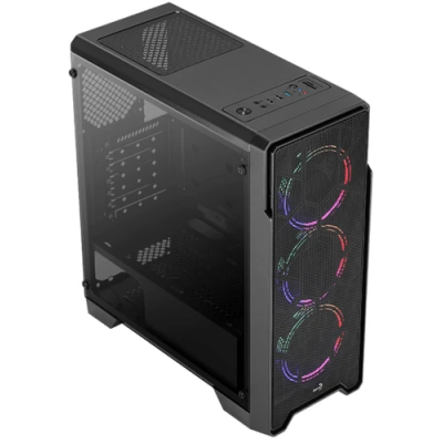 Корпус Aerocool Ore Saturn FRGB-G-BK-v1 черный без БП ATX 2x120mm 2xUSB2.0 1xUSB3.0 audio bott PSU