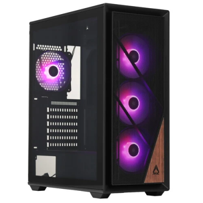 Корпус Azza Forest черный без БП ATX 4x120mm 4x140mm 2xUSB3.0 audio bott PSU