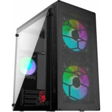 Корпус Bloody BD-CC101F черный без БП mATX 1x80mm 1x92mm 2xUSB2.0 1xUSB3.0 audio