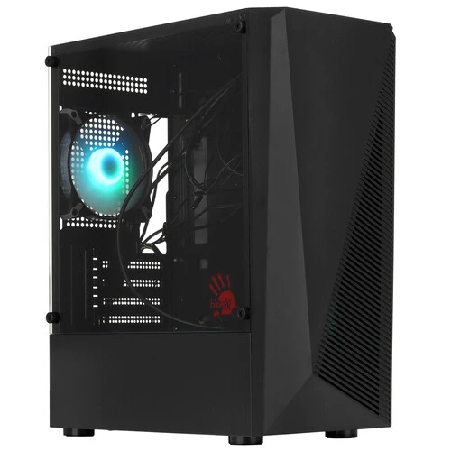 Корпус Bloody BD-CC102F черный без БП mATX 4x120mm 2xUSB2.0 1xUSB3.0 audio bott PSU